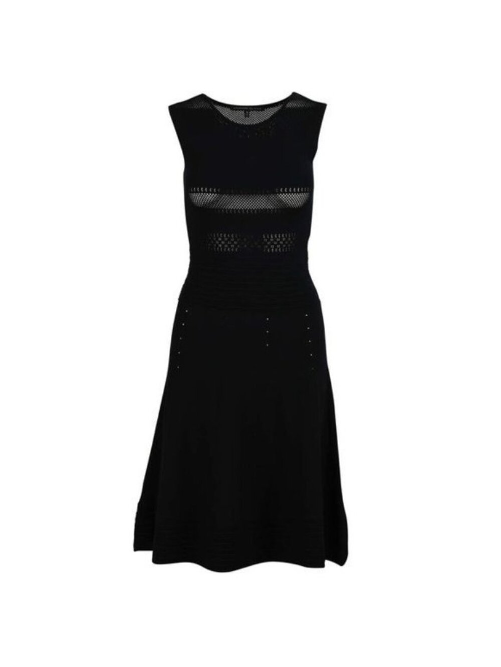 ALESSANDRO DELL'ACQUA Open Knit Crochet Midi Dress